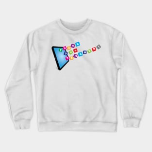 Thank you teacher - words from tablet Crewneck Sweatshirt